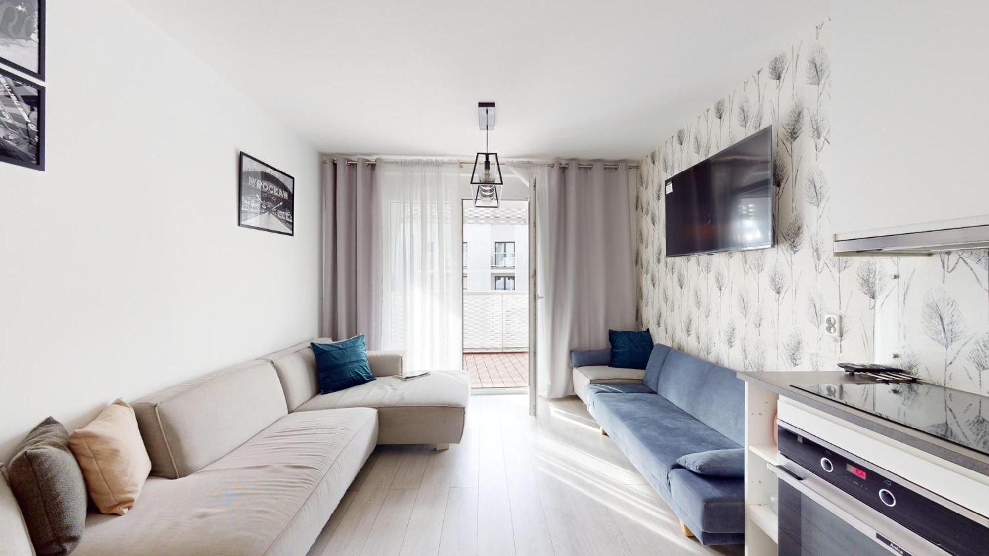 Family House By The River Odra -Panoramic Terrace - 3Room Apartment With 2 Separate Bedrooms And 2 Balconies By Wroapart-Pl- Perfect For Family & Business Stays Wrocław Exteriör bild